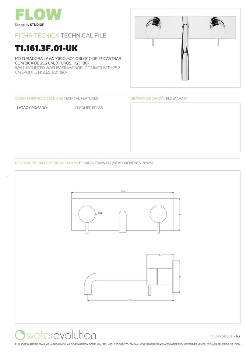 WaterEvolution STUDIOP FLOW T1.161.3F.01-UK Technical file