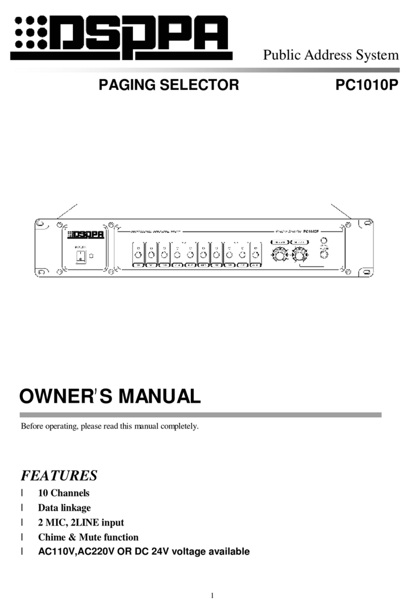 DSPPA PC1010P owner's manual