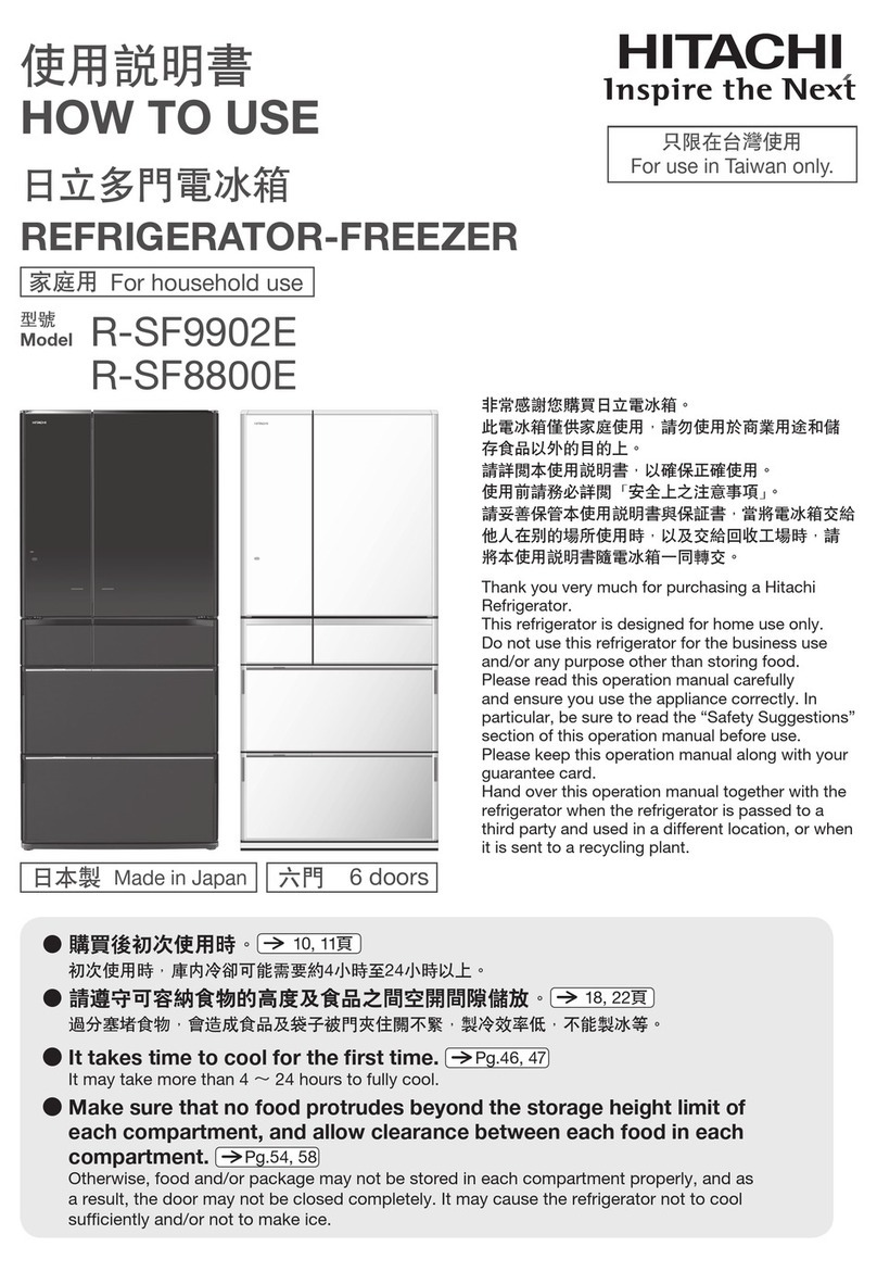 Hitachi R-SF9902E Operating instructions