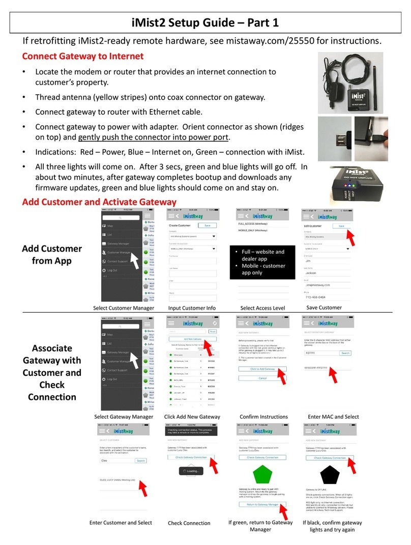 Gateway iMist2 Setup guide