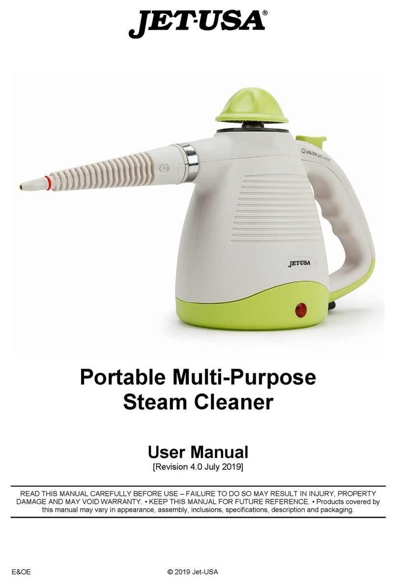 JET USA CLNSTMJETA1GR user manual
