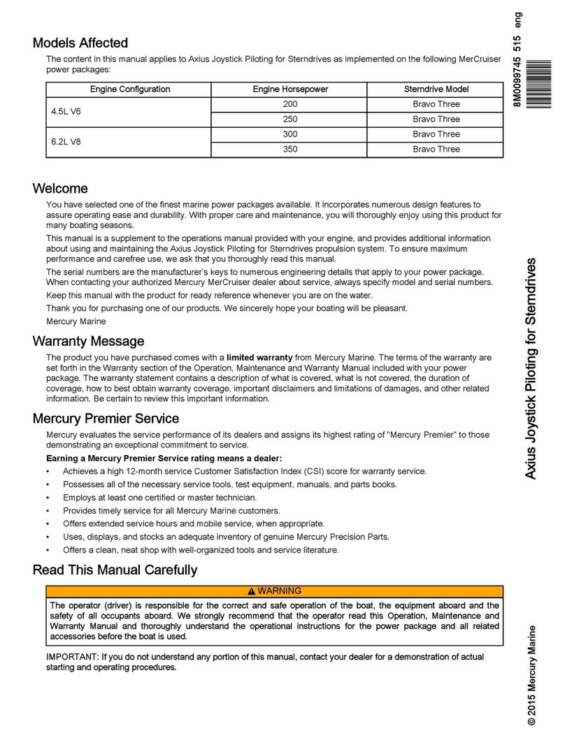 Mercury Axius System User manual