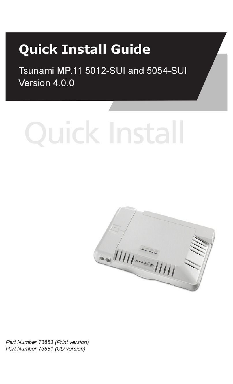 Proxim MP11 5012-SUI Quick install guide