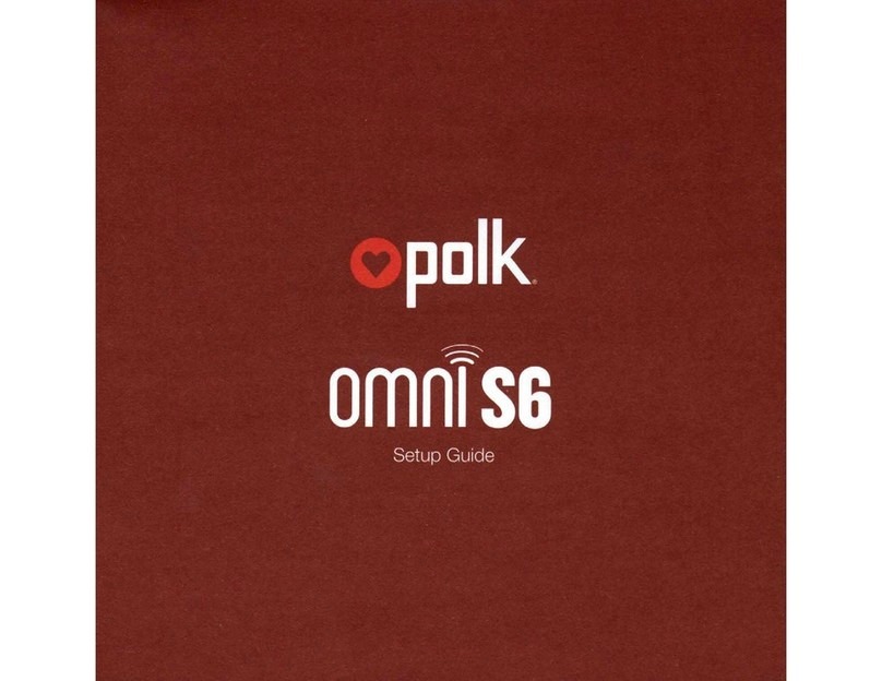 Polk Mono Omni S6 User manual