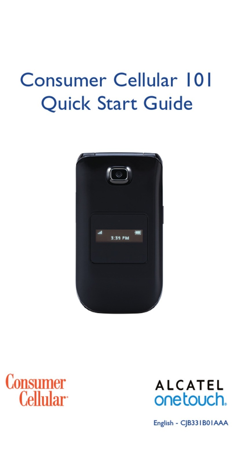 Alcatel Consumer Cellular 101 User manual