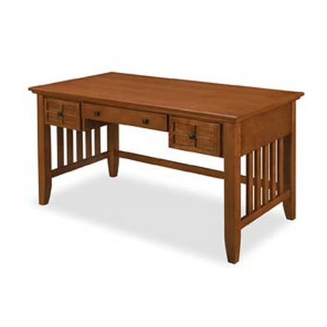 Home Styles Arts & Crafts Executive Desk User manual