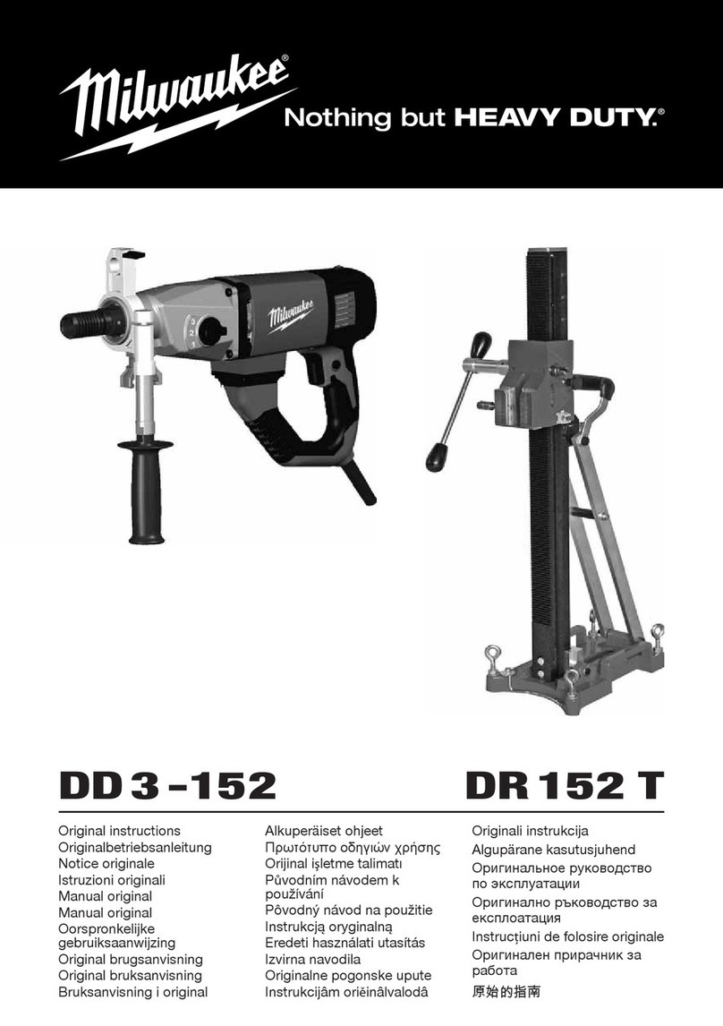 Milwaukee DD 3-152 Original instructions