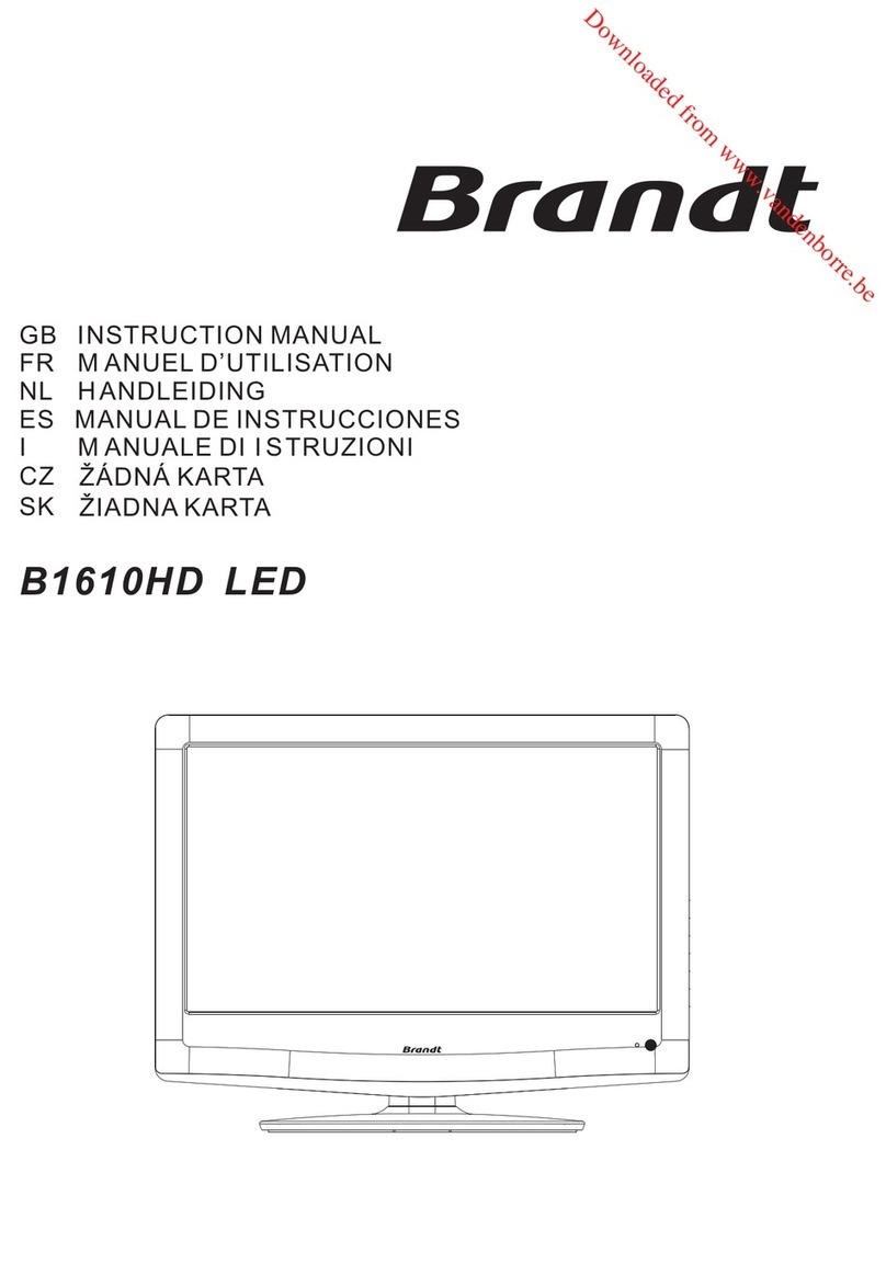 Brandt B1610HD LED User manual