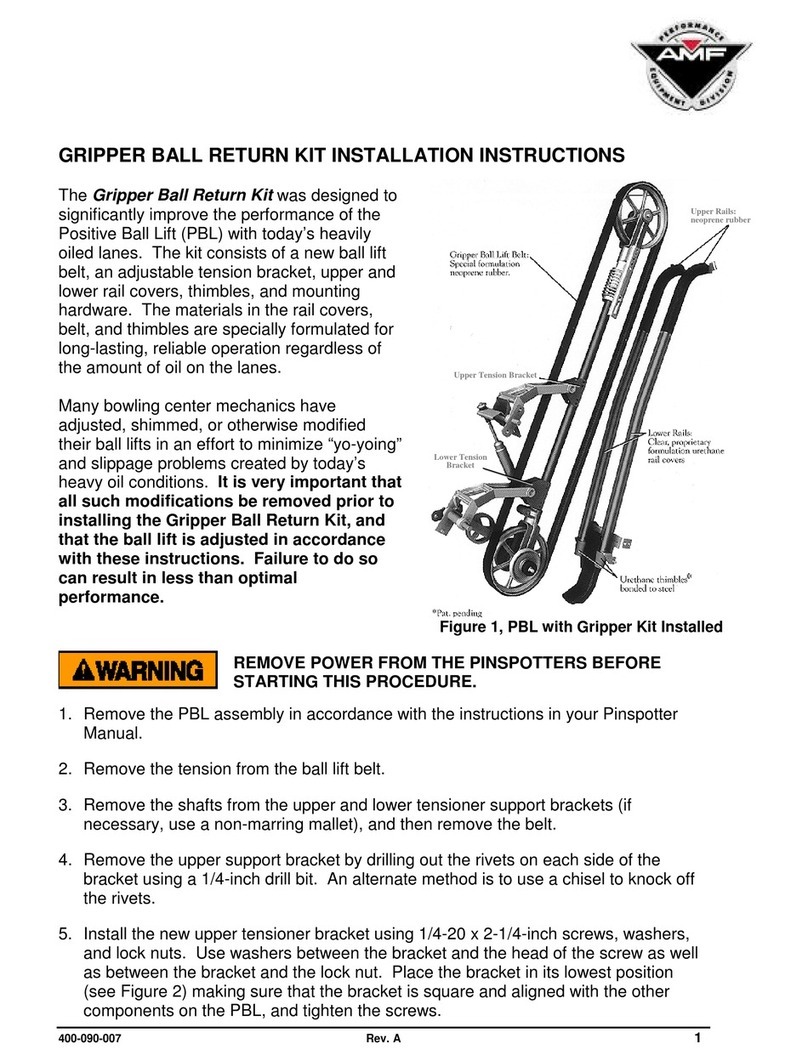AMF GRIPPER BALL RETURN Nstallation instructions