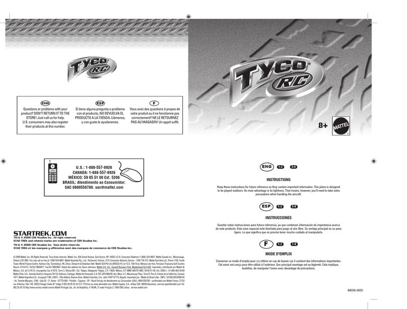 Mattel Tyco R/C User manual