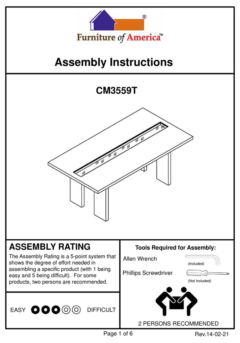 Furniture of America CM3559T Assembly instructions