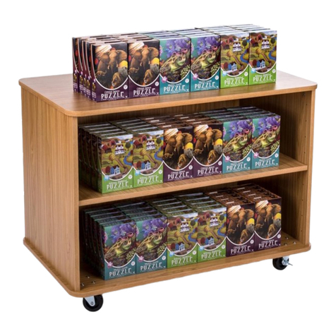 Displays2go NESTING SHELVES WITH WHEELS MBSHF User manual Displays2go NESTING SHELVES WITH WHEELS MBSHF User manual