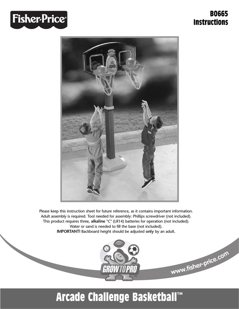 Fisher-Price Grow To Pro Arcade Challenge Basketball... instructions
