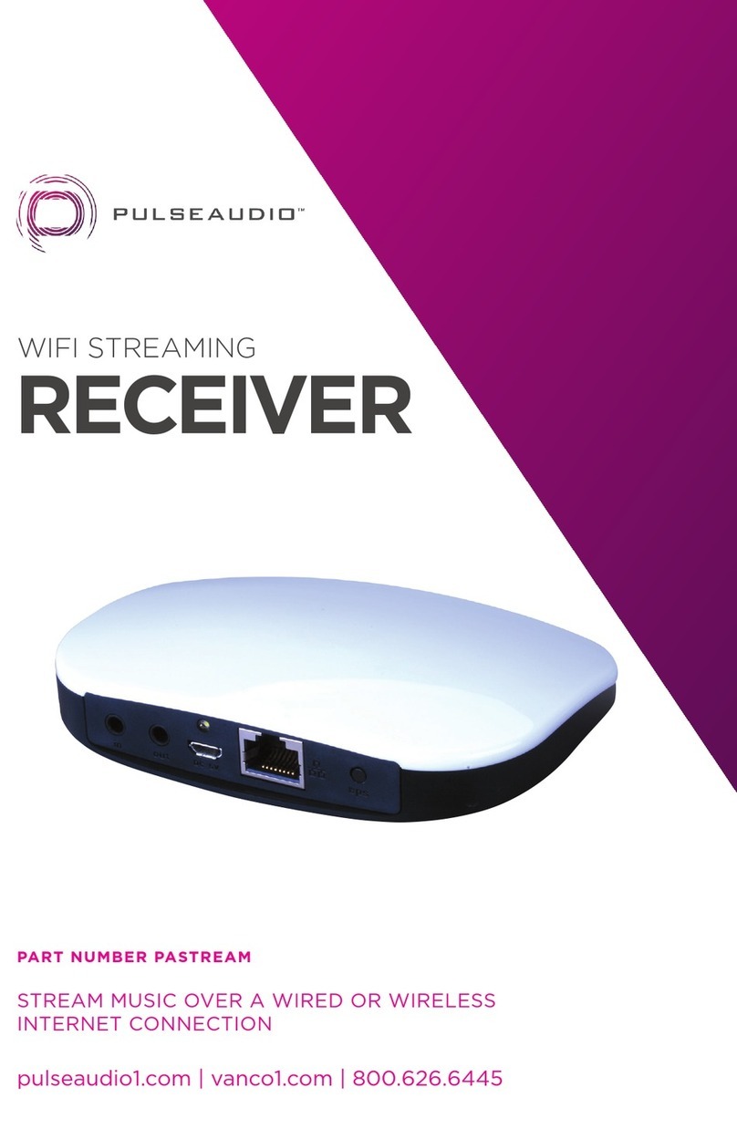 Vanco PulseAudio PASTREAM manual