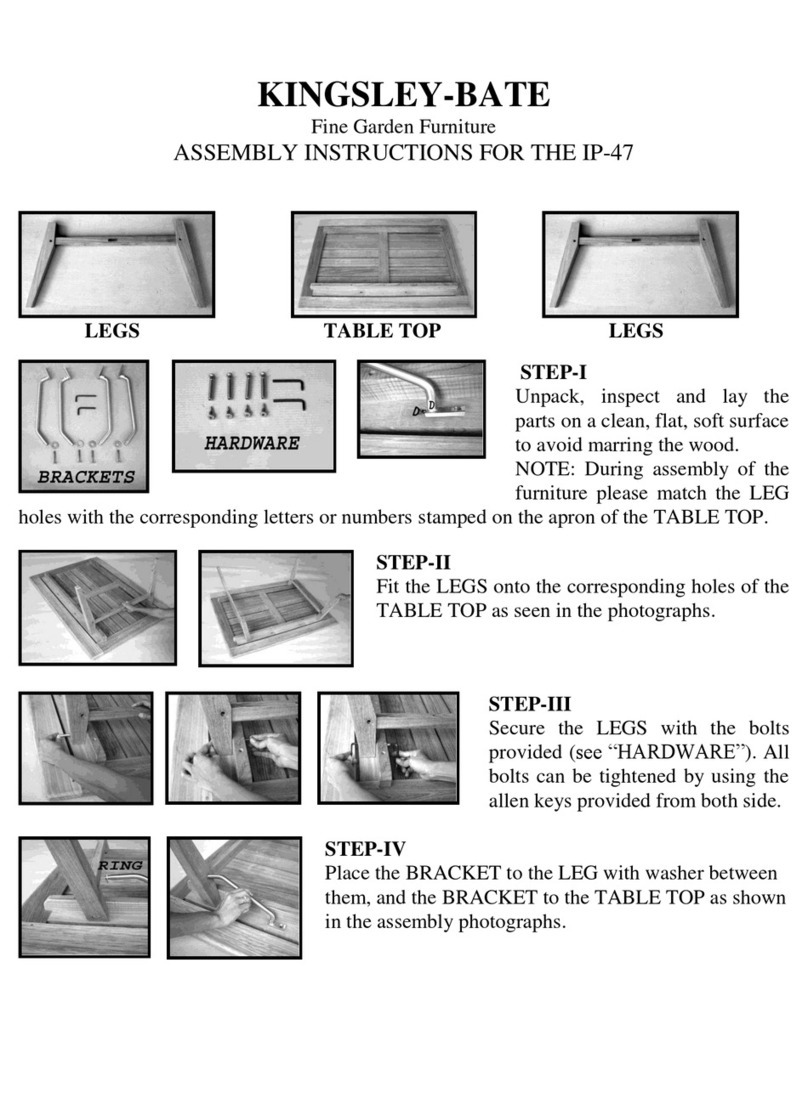 AuthenTeak Kingsley-Bate Ipanema Coffee Table IP47 User manual