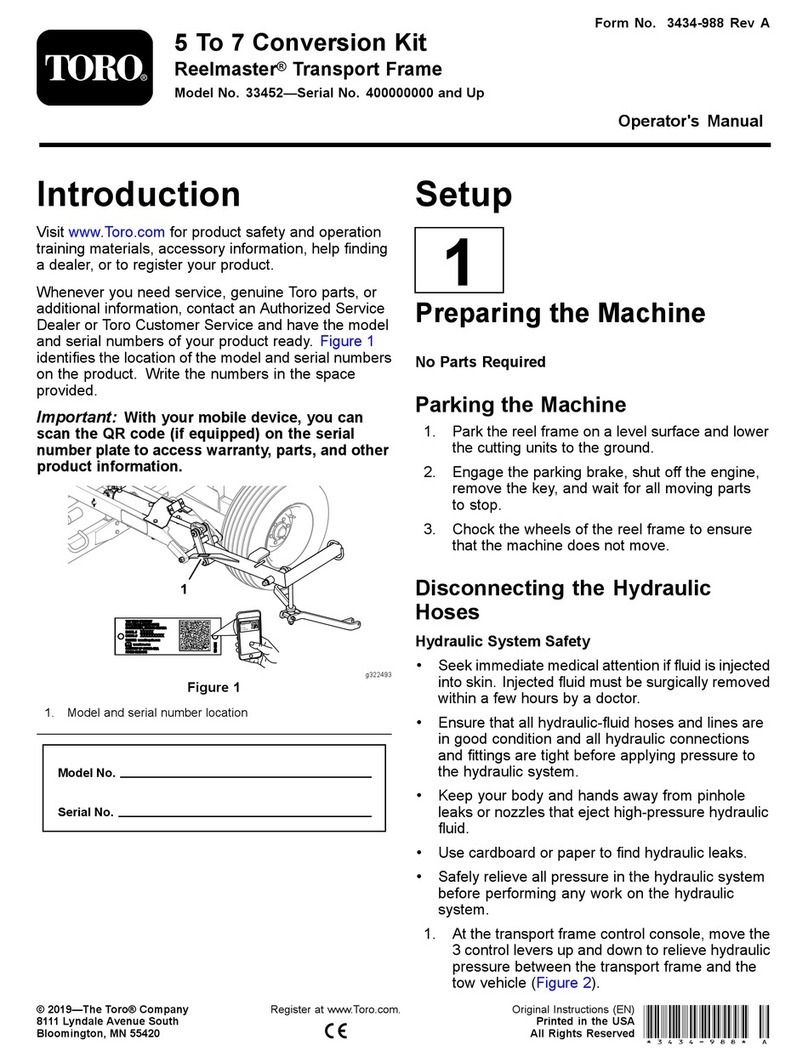 Toro Reelmaster 33452 Operator's manual