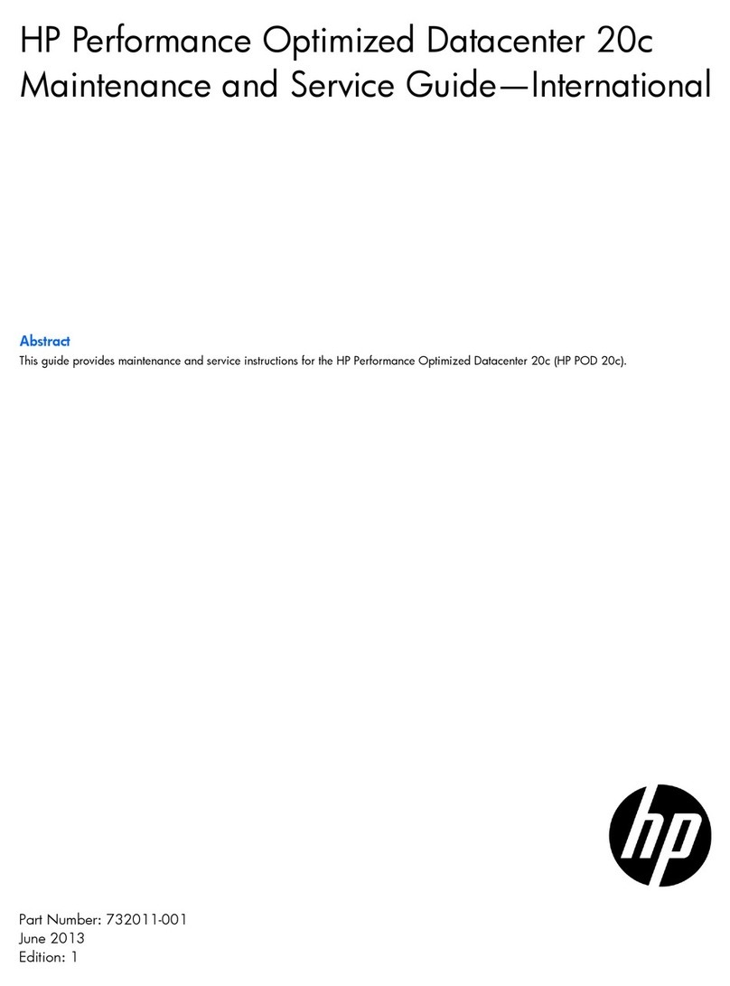 HP Performance Optimized Datacenter 20c Manual