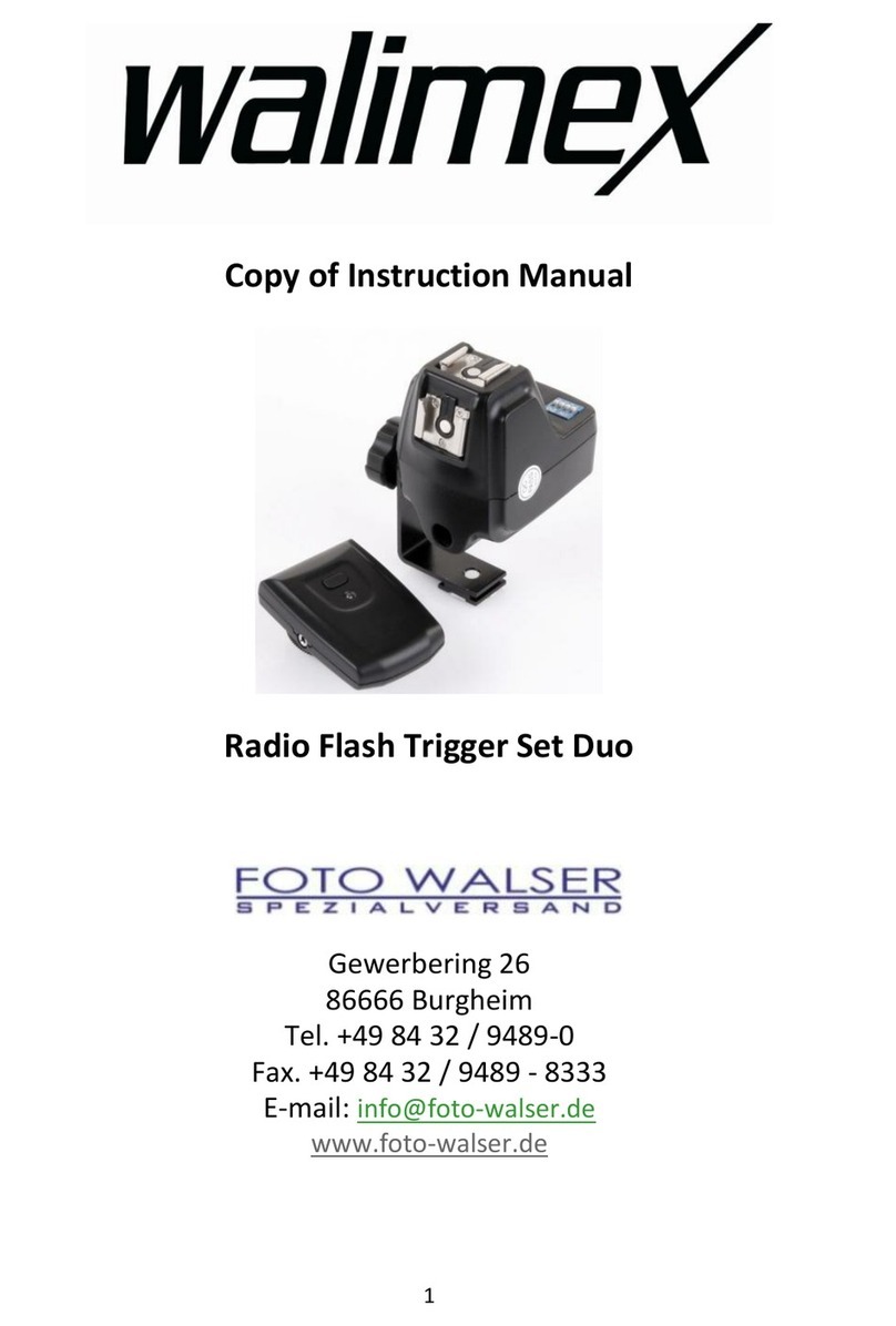 Foto Walser Walimex Radio Flash Trigger Set Duo Copy of Instruction Manual Foto Walser Walimex Radio Flash Trigger Set Duo Copy of Instruction Manual