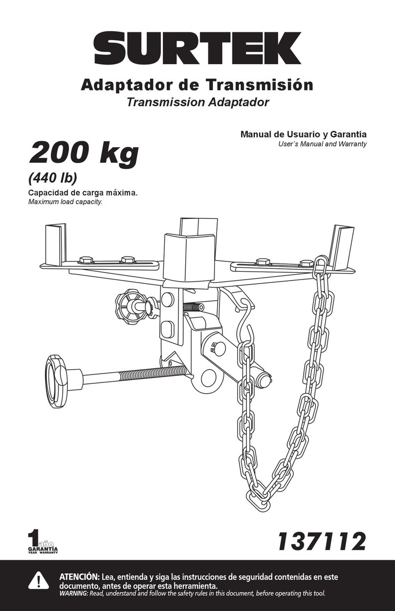 Surtek Adaptador User's Manual and Warrantly