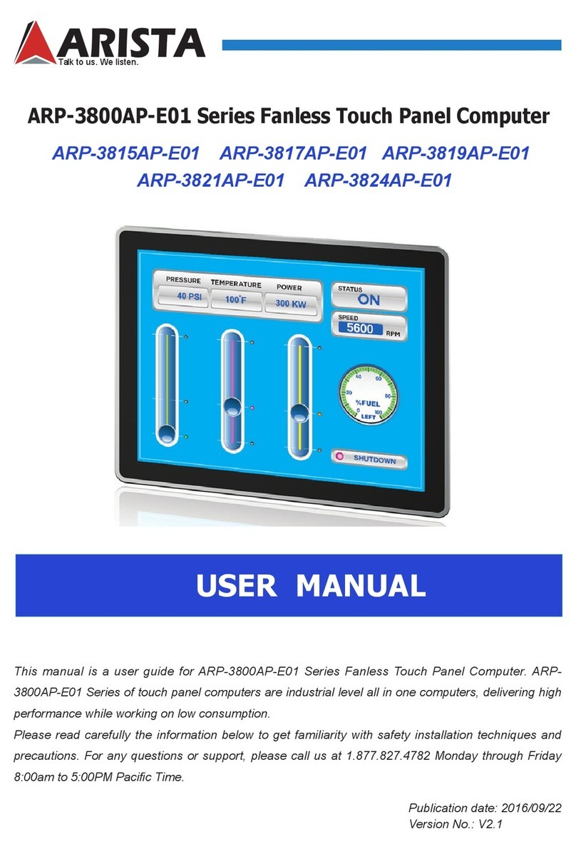 Arista ARP-3800AP-E01 Series user manual