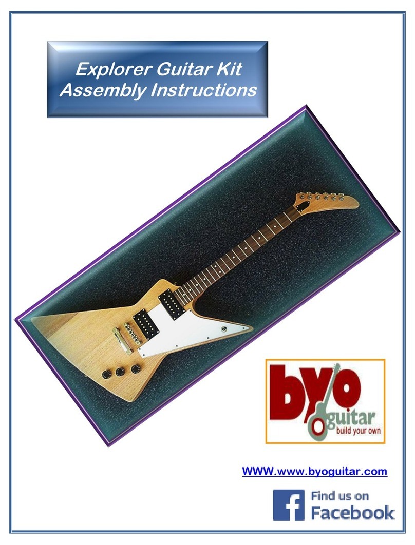 BYO Guitar Explorer Guitar Kit Assembly instructions