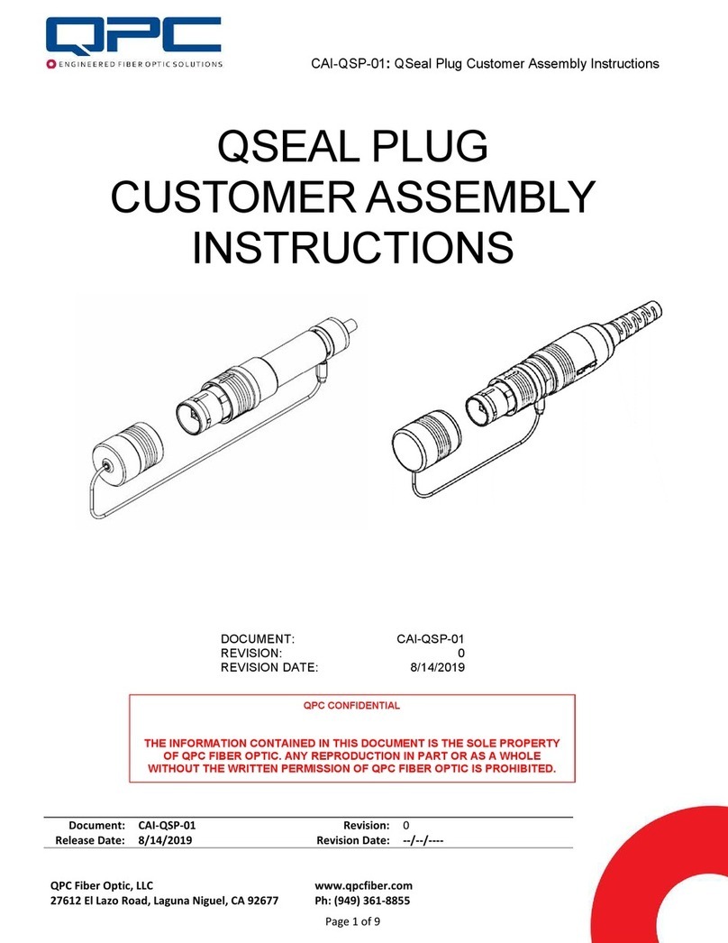 QPC QSEAL PLUG Customer Assembly Instructions