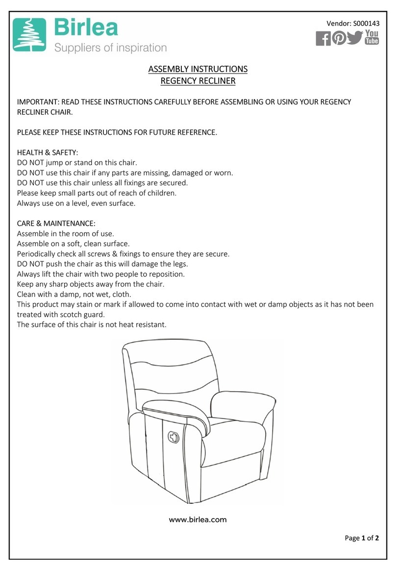 Birlea REGENCY Assembly instructions