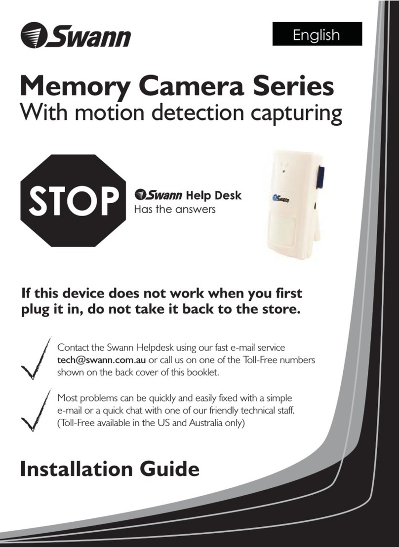Swann Memory Camera Series User manual