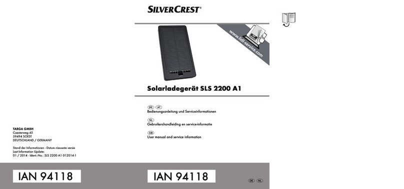 Silvercrest SLS 2200 A1 Instruction sheet