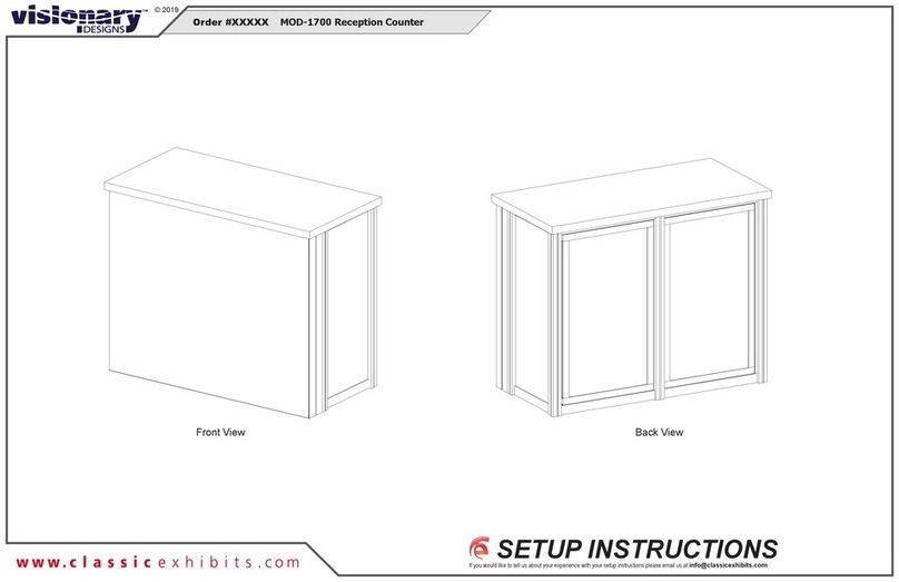VISIONARY DESIGNS Reception Counter MOD-1700 Manual VISIONARY DESIGNS Reception Counter MOD-1700 Manual