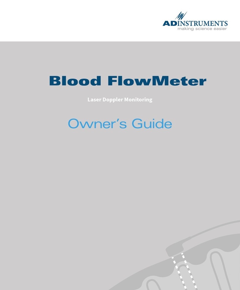 ADInstruments Blood FlowMeter owner's guide