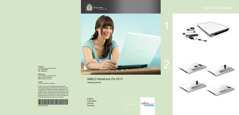 Fujitsu Siemens AMILO Notebook Pa 3515 User manual