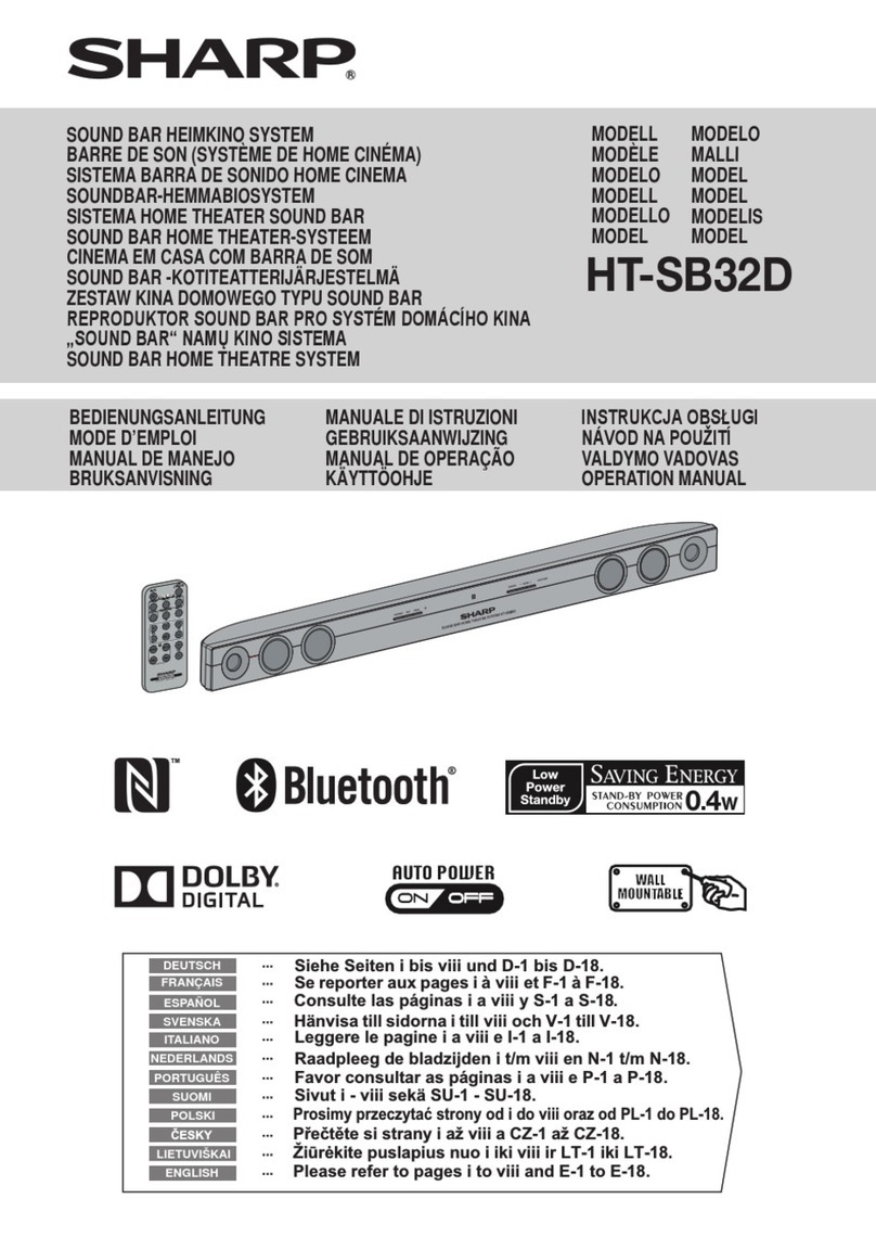 Sharp HT-SB32D User manual