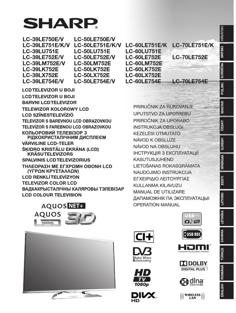 Sharp LC-39LE750E/V User manual