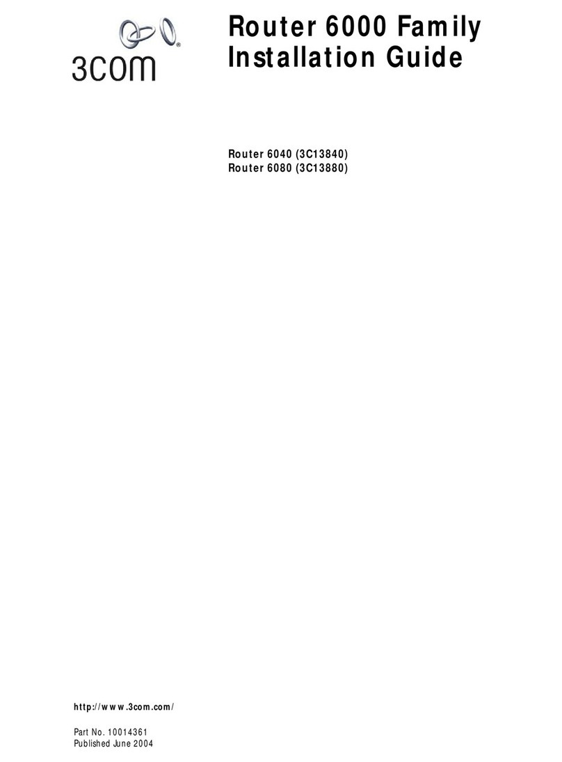 3Com Router 6000 Series installation guide