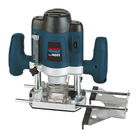 Alpha tools AOF 1400E operating instructions