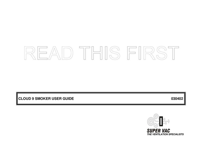 Super Vac CLOUD 9 SMOKER User manual