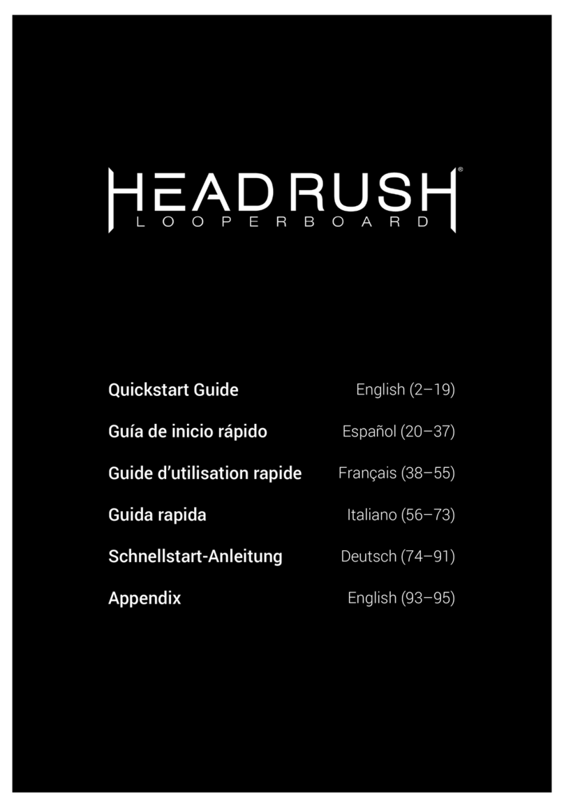 HEADRUSH Looperboard quick start guide