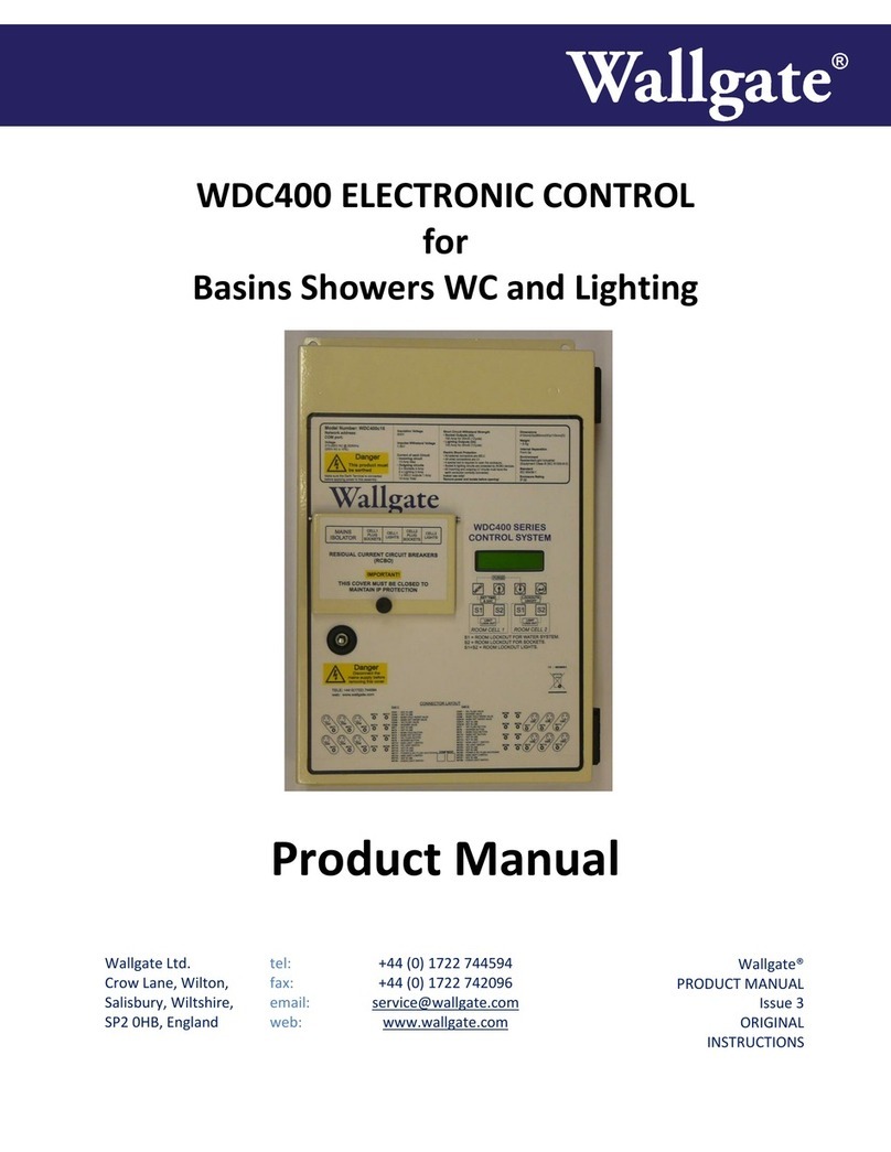 Wallgate WDC400 ELECTRONIC CONTROL product manual