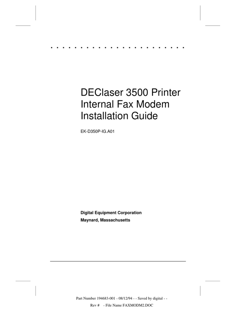 Digital Equipment DEClaser 3500 User manual
