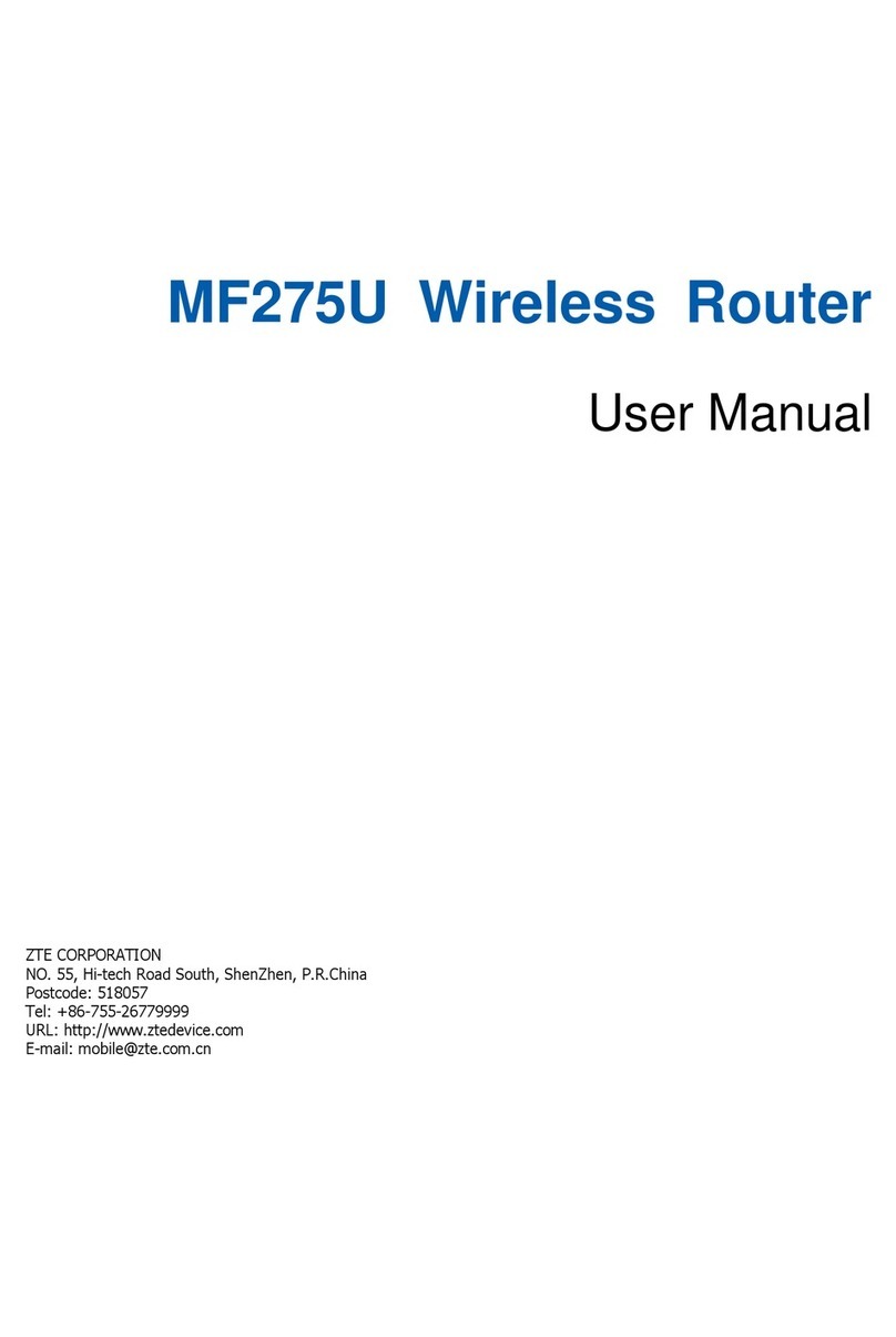 Zte MF275U User manual