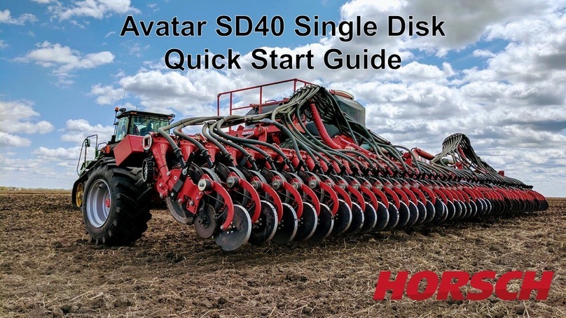 horsch Avatar SD 40 quick start guide