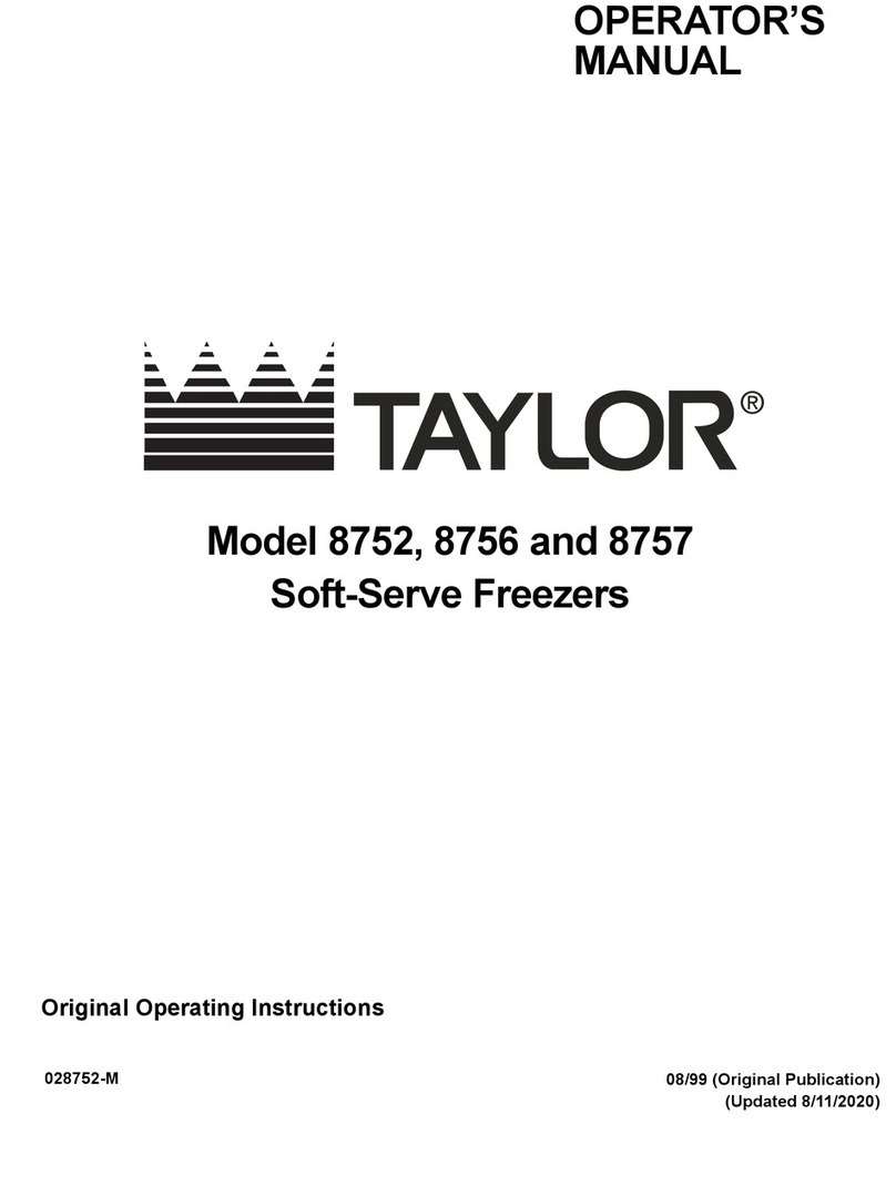 Taylor Horizon 8752 Original operating instructions