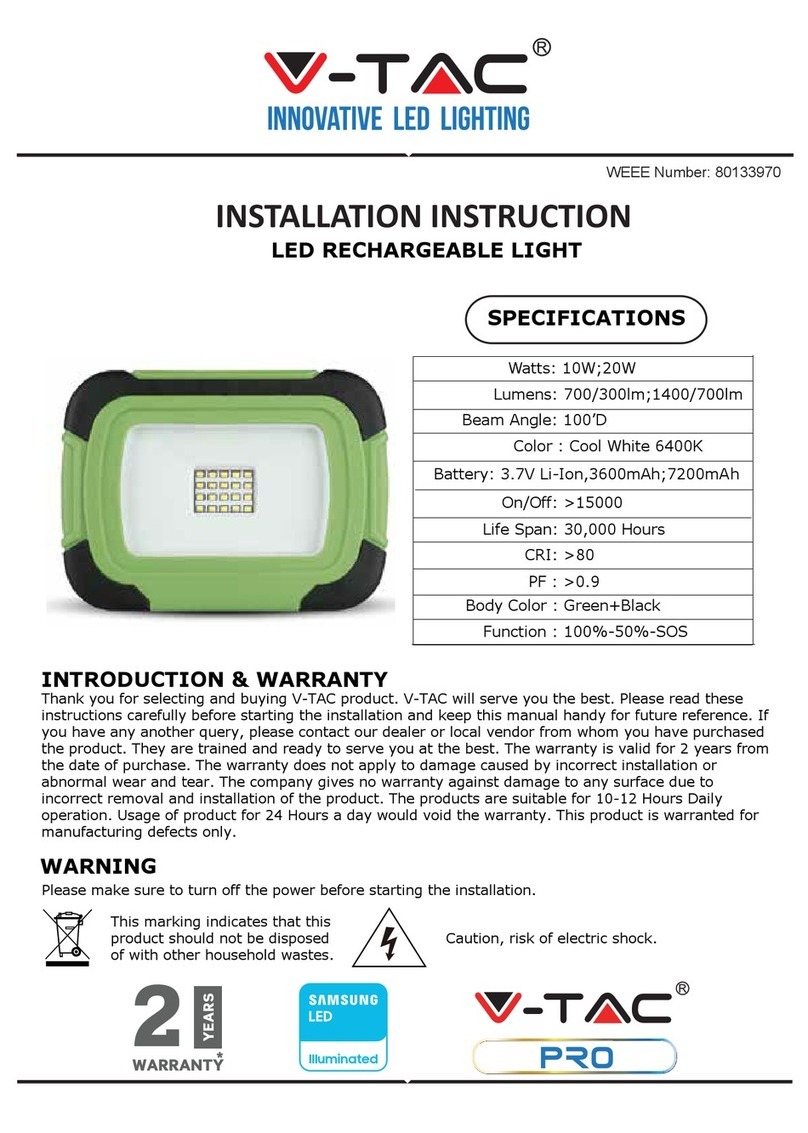 V-TAC 80133970 User manual