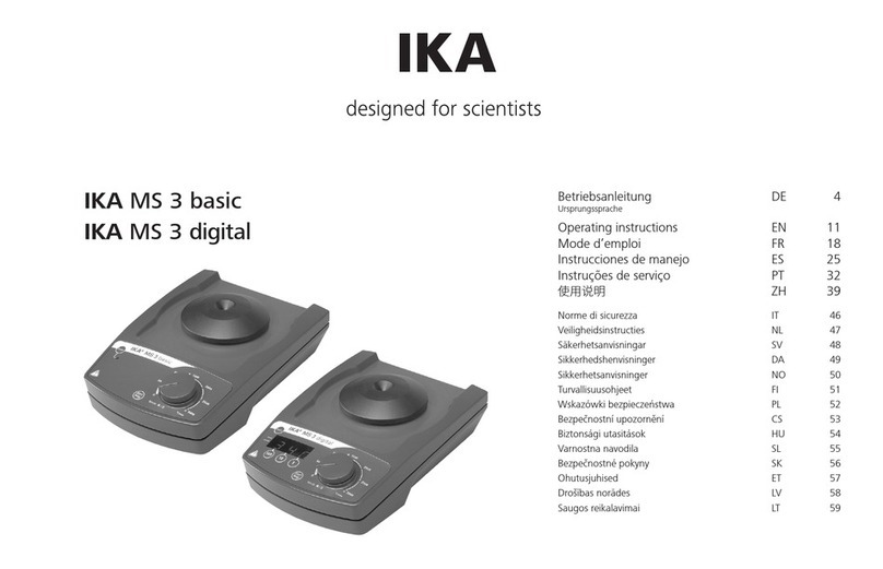 IKA MS 3 basic operating instructions
