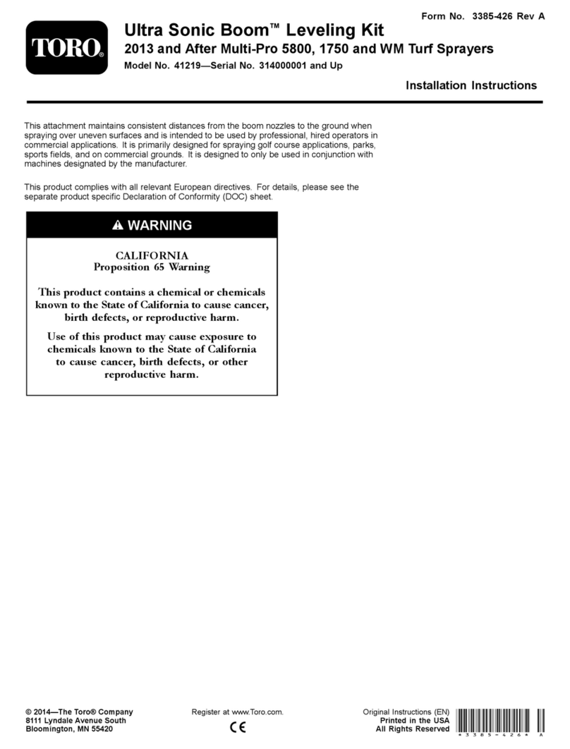 Toro Ultra Sonic Boom 41219 User manual