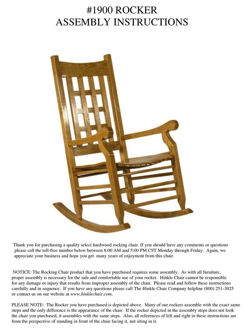 Hinkle Chair Company Rocker 1900 Assembly instructions