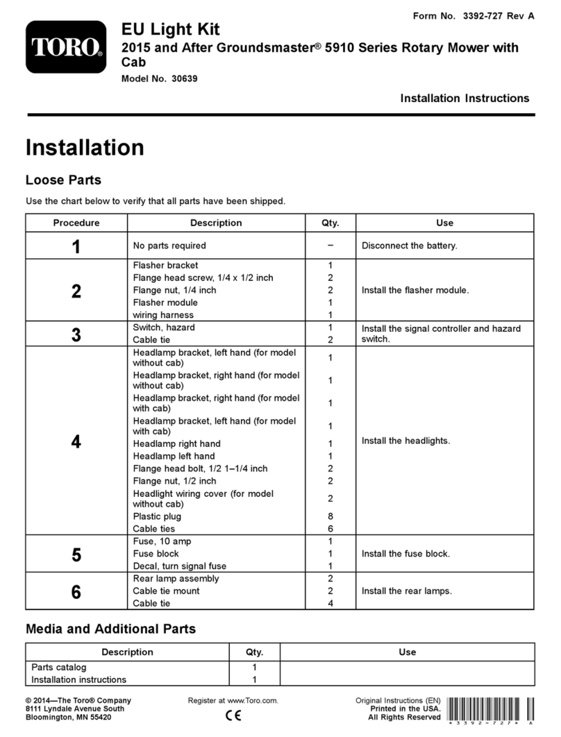 Toro 30639 installation instructions