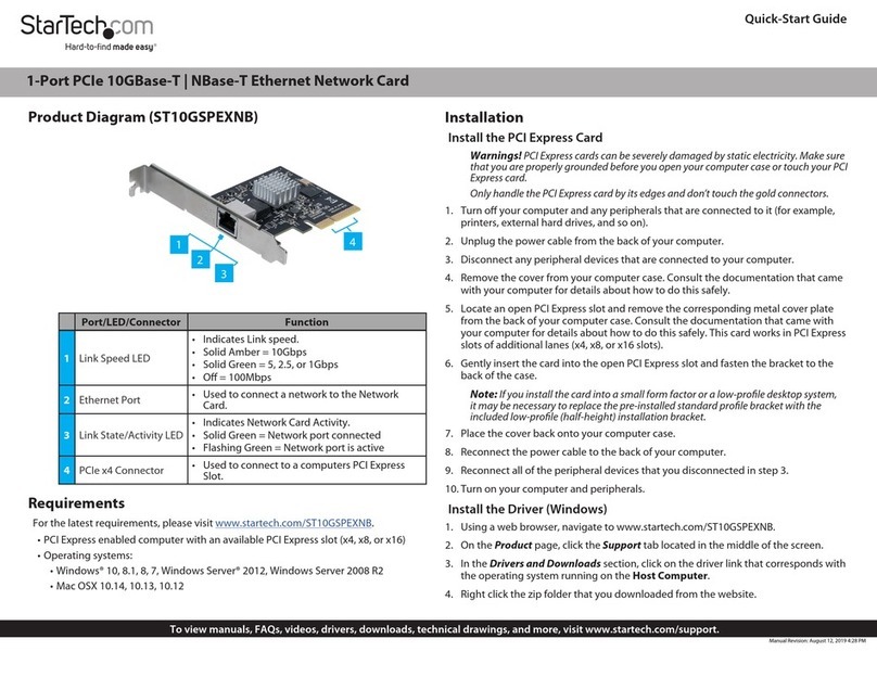 StarTech.com ST10GSPEXNB User manual
