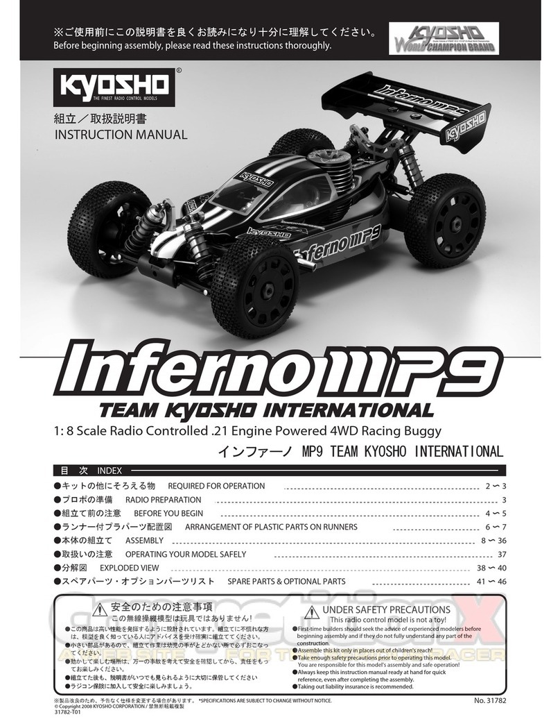 Kyosho Inferno MP9 User manual Kyosho Inferno MP9 User manual